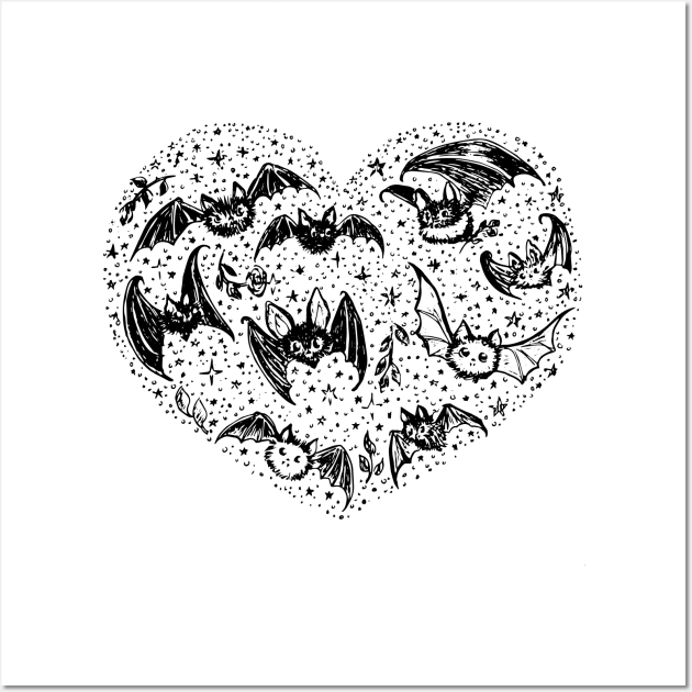 Happy Valentine's Day - My Spooky is My Valentine Heart Drawing Wall Art by KingMaster